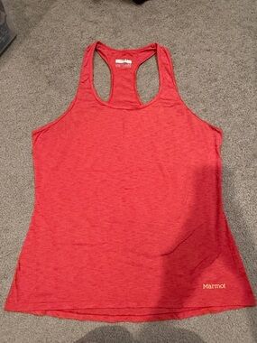 Marmot Women's Coral-Red Racerback Tank Top